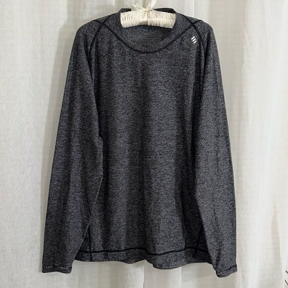 lululemon XL Men’s Charcoal Heather Gray Soft Long Sleeve Jersey Pullover - Picture 1 of 9